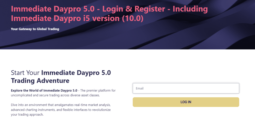 Login Immediate Daypro i500 (5.5)