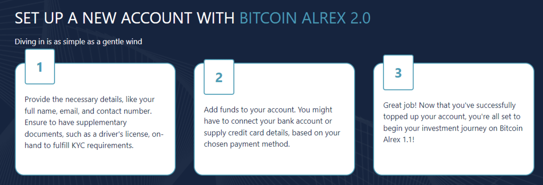 Ideas clave BTC Alrex App