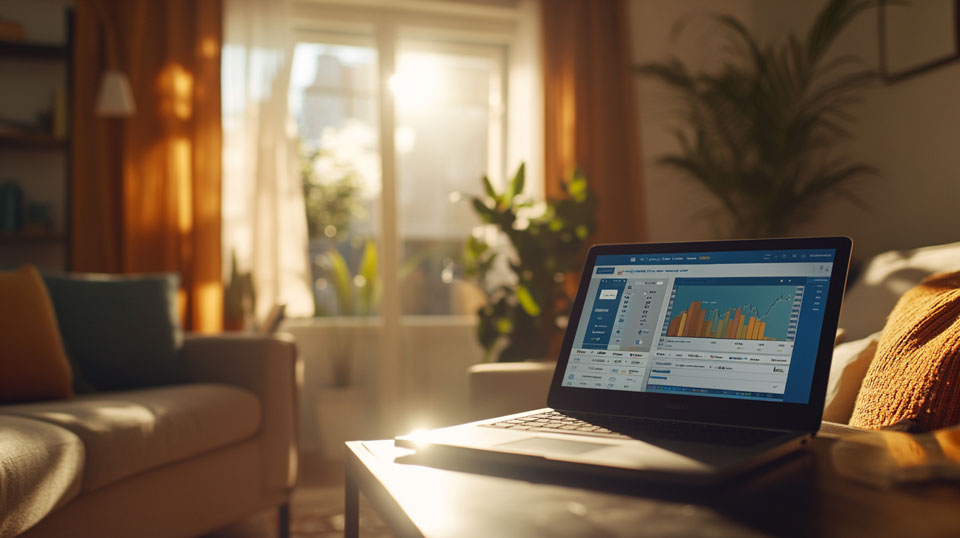 Geïnformeerde handelstools op het scherm Informed trading tools on screen