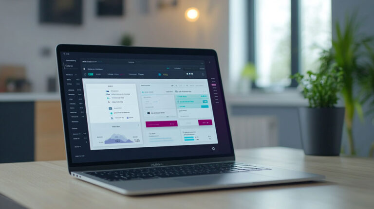 Laptop with trading tools open