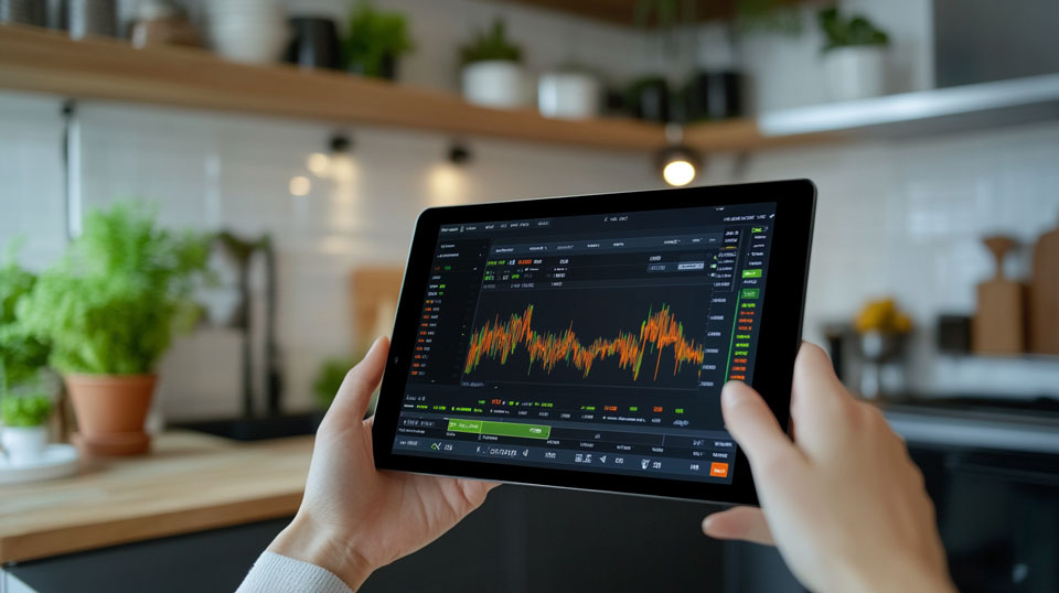 Handel przenośny z interfejsem tabletowym Portable trading with tablet interface