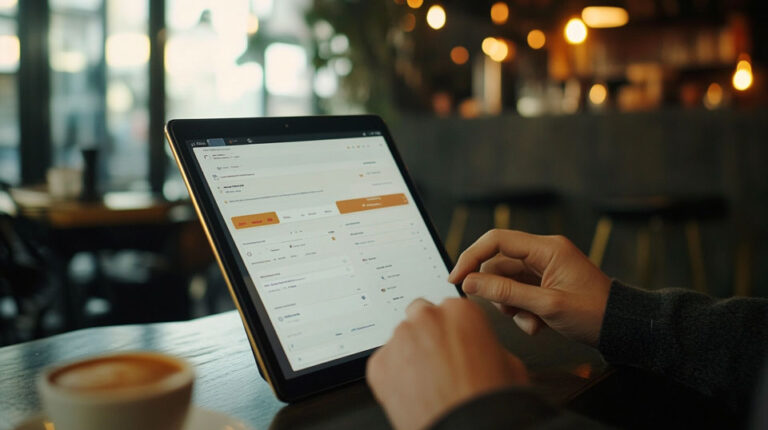 Quick trades through tablet platform
