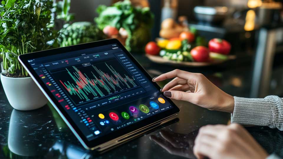 Tablet helps manage live trades